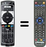 Comandament a distància substitut de R-838