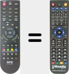 Comandament a dist&agrave;ncia substitut de RC-50-B