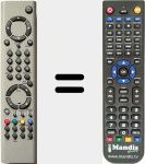 Comandament a dist&agrave;ncia substitut de RC1602 (20256002)