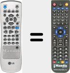 Comandament a dist&agrave;ncia substitut de REMCON042