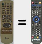 Comandament a dist&agrave;ncia substitut de REMCON342