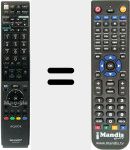 Comandament a dist&agrave;ncia substitut de GA 959 WJSA (RRMCGA959WJSA)