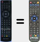 Comandament a dist&agrave;ncia substitut de SFERE 2219 DVD PVR