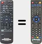 Comandament a dist&agrave;ncia substitut de Audio System (RRMCGA288AWSA)