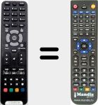 Comandament a dist&agrave;ncia substitut de TTR500