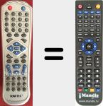 Comandament a dist&agrave;ncia substitut de DVD3602