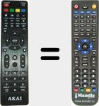 Comandament a distància substitut de AKTV4024T