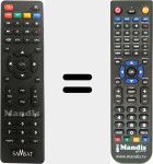 Comandament a distància substitut de 100HD