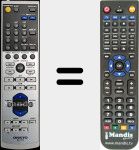 Comandament a dist&agrave;ncia substitut de RC-721S (24140721)