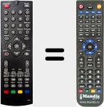 Comandament a distància substitut de DIGI402HD