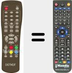 Comandament a distància substitut de DVBT42