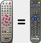 Comandament a distància substitut de DVD-TDTR