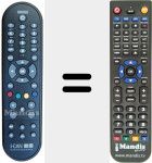 Comandament a dist&agrave;ncia substitut de RC1523743 01