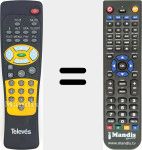 Comandament a distància substitut de RSD7296