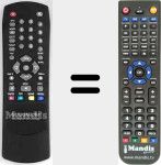 Comandament a distància substitut de MAXIMUM001