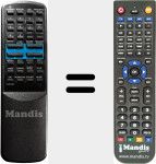 Comandament a dist&agrave;ncia substitut de REMCON182