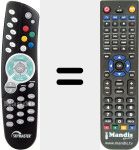 Comandament a dist&agrave;ncia substitut de XHD 250