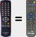 Comandament a distància substitut de DTB3850-1