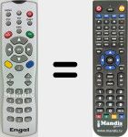 Comandament a dist&agrave;ncia substitut de DTT7000 (TDT7000)