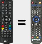 Comandament a distància substitut de T2HEVC (TS6808)