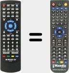 Comandament a dist&agrave;ncia substitut de AV4014