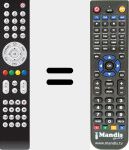 Comandament a distància substitut de 3 Mediabox