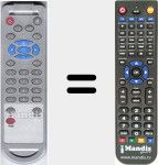 Comandament a distància substitut de PVR8080FS