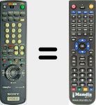 Comandament a distància substitut de RMTV222D (147557822)