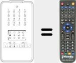 Comandament a distància substitut de 16 PROGRAMMI IR