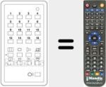 Comandament a distància substitut de 16 PROGRAMMI US