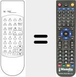 Comandament a distància substitut de 16 TXT