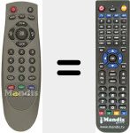 Comandament a distància substitut de DIGITENNE
