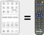Comandament a distància substitut de INFRARED REMOTE CONT