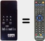 Comandament a distància substitut de MULTISAT MOD. 01