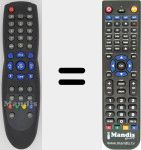 Comandament a distància substitut de Opentel005
