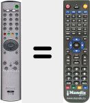 Comandament a distància substitut de RM 944 (147865413)