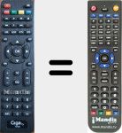 Comandament a distància substitut de TV46S