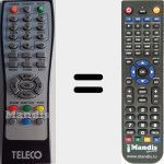 Comandament a distància substitut de RDT1000CPVR