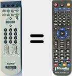 Comandament a distància substitut de RM 334 (147911111)