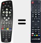 Comandament a distància substitut de NOVA001