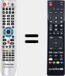 Comandament a distància substitut de TM 5000 HD SERIES