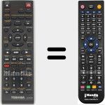 Comandament a dist&agrave;ncia substitut de SE-R0235 (076D0LU050)