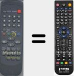 Comandament a dist&agrave;ncia substitut de 14CX7