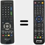 Comandament a distància substitut de GA 591 WJSA (RRMCGA591WJSA)