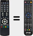 Comandament a distància substitut de RC1059 (30067042)