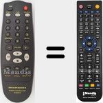 Comandament a distància substitut de RC5000CD (313922882600)