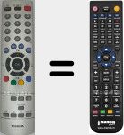 Comandament a dist&agrave;ncia substitut de CT-8013 (75005653)