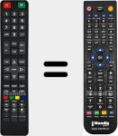 Comandament a dist&agrave;ncia substitut de 845CX510T1704730H