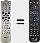 Comandament a dist&agrave;ncia substitut de DVD740VR (996500014781)