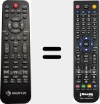 Comandament a distància substitut de Areal 525 v2
